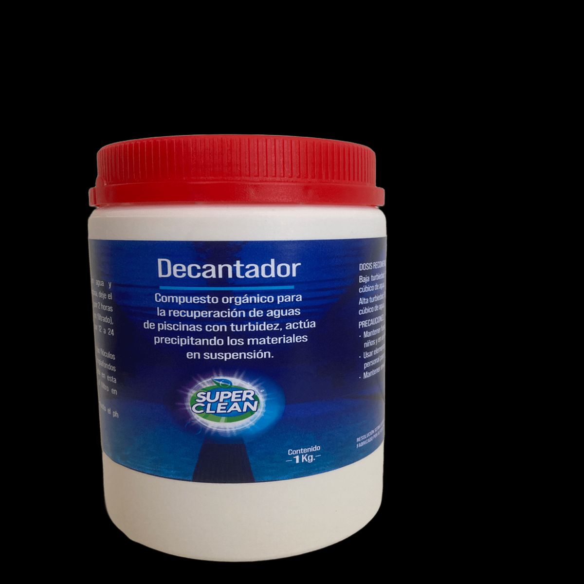 SUPERCLEAN - DECANTADOR PARA PISCINAS 1 KG
