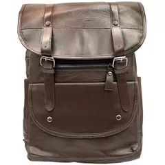 GENERICO - Mochila Vintage Unisex Tipo Cuero Café - SC