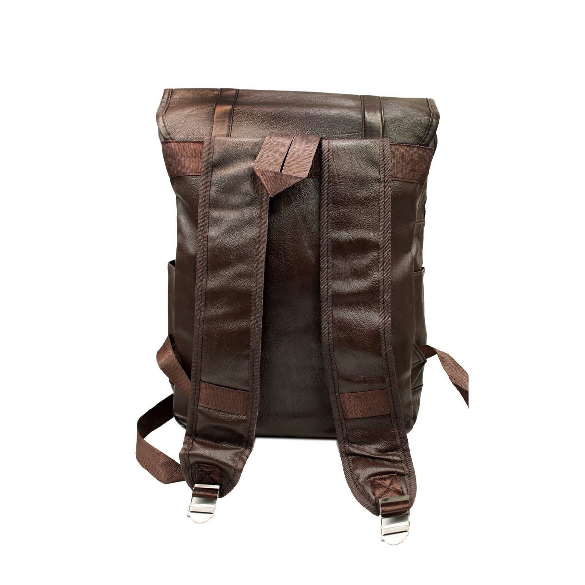 GENERICO - Mochila Vintage Unisex Tipo Cuero Café - SC