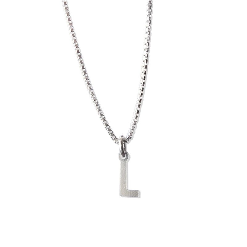 MABELITA - Cadena de Plata Mujer con Inicial L