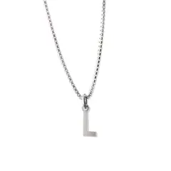 MABELITA - Cadena de Plata Mujer con Inicial L