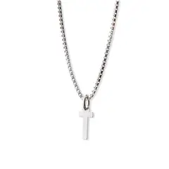 MABELITA - Cadena de Plata Mujer con Inicial T