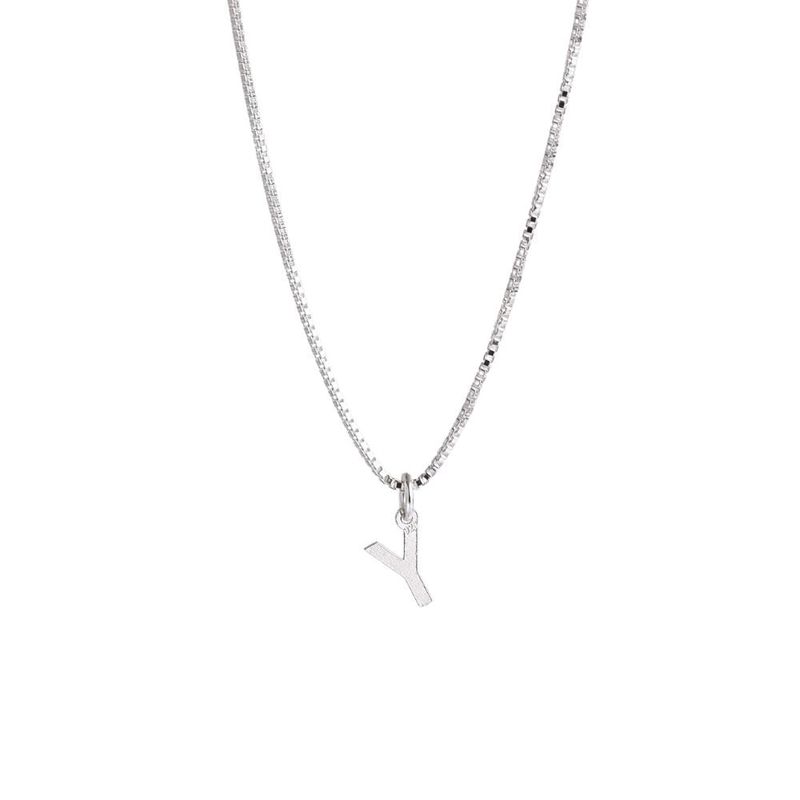 MABELITA - Cadena de Plata Mujer con Inicial Y