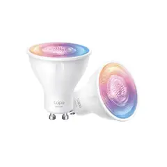 TP LINK - Set 2 Ampolletas Smart Tp-Link Tapo Colores Gu10 Wi-fi Google Alexa