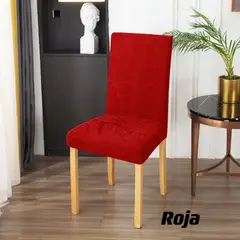 GENERICO - Fundas para silla de comedor diseño hojas 6 unidades