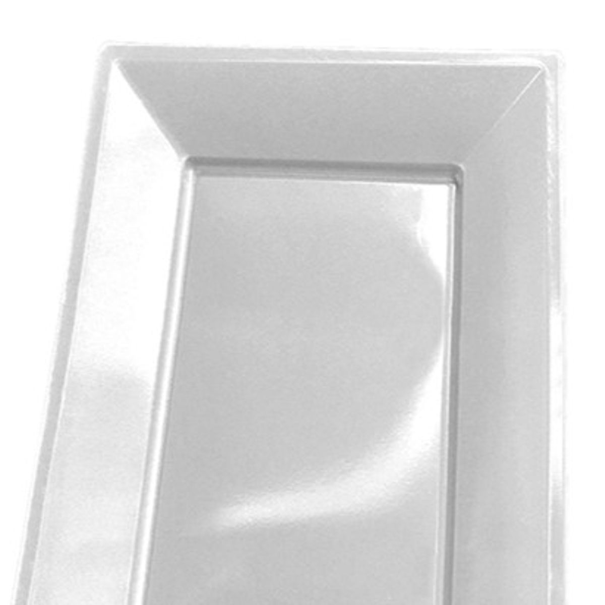 GENERICO - BANDEJA RECTANGULAR GRANDE BLANCO X3 UNI