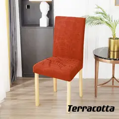 GENERICO - Fundas para silla de comedor diseño hojas 6 unidades