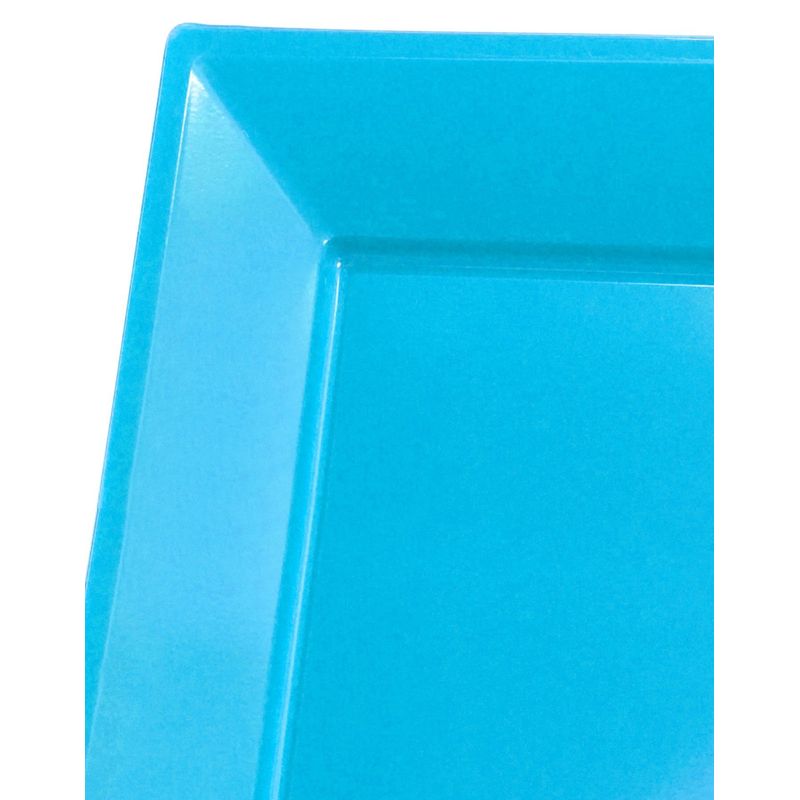 GENERICO - BANDEJA RECTANGULAR GRANDE CELESTE X3 UNI