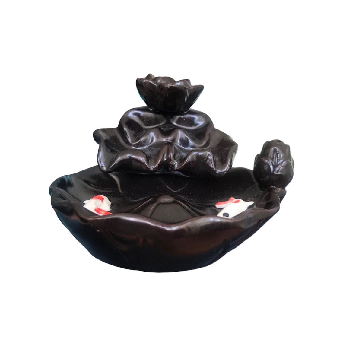 GENERICO - Cascada De Humo Flor Peces Con Incienso Cono Lavanda Palo Santo