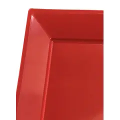 GENERICO - BANDEJA RECTANGULAR GRANDE ROJO X3 UNI