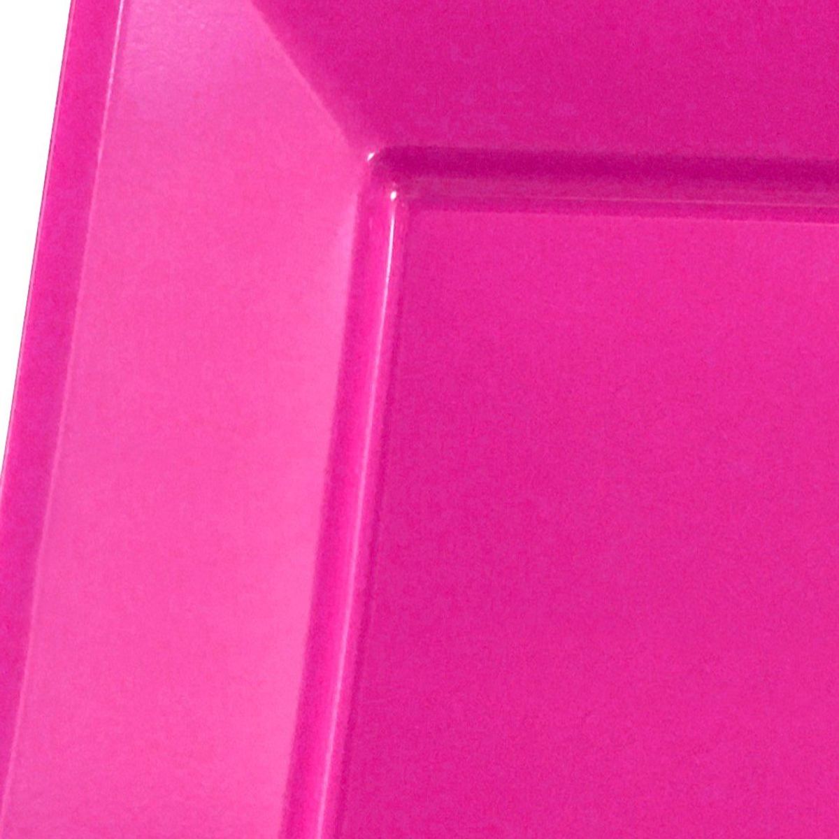 GENERICO - BANDEJA RECTANGULAR GRANDE ROSADO FUERTE X3 UNI