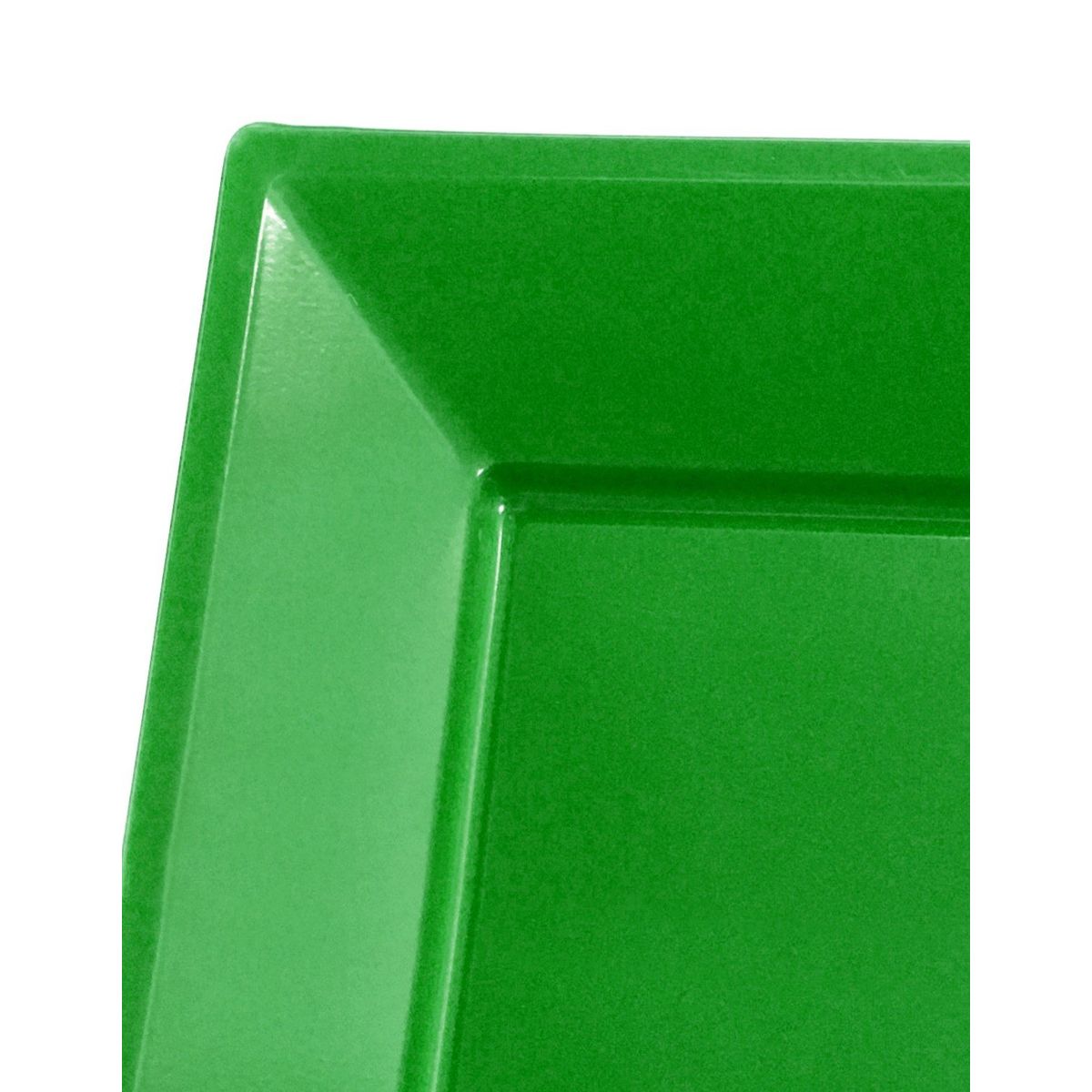 GENERICO - BANDEJA RECTANGULAR GRANDE VERDE X3 UNI