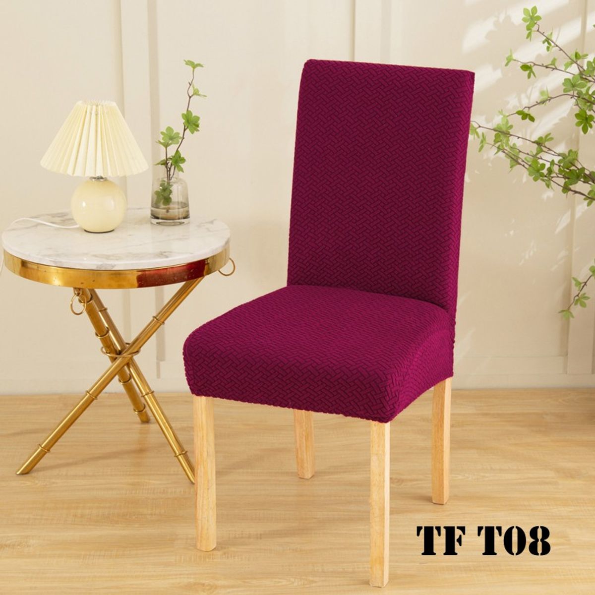 GENERICO - fundas para silla de comedor 6 unidades