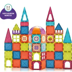 ARTDIY - Juego De Construcción Magnético Didáctico 77 Piezas