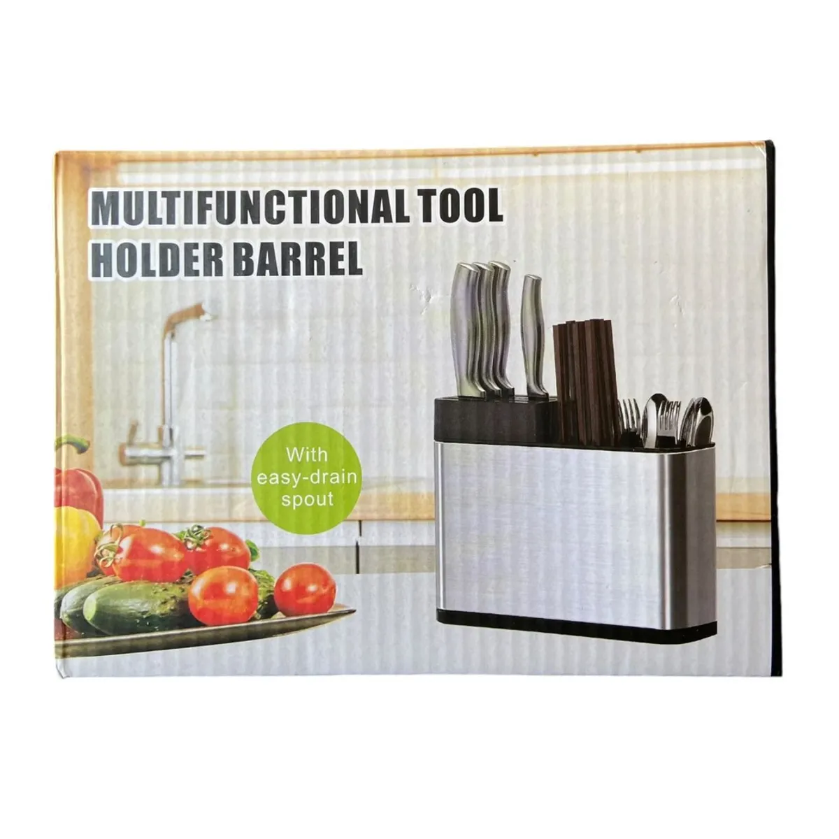 GENERICO - Organizador de Cuchillos Utensilios de Cocina Multifuncional