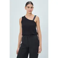IO - Polera Sin Mangas Negro Mujer