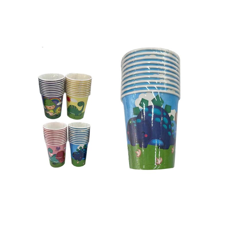 GENERICO - VASOS PARA CUMPLEAÑOS DINOSAURIOS