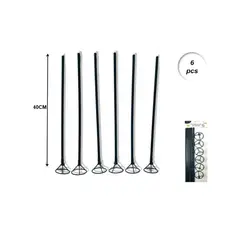 GENERICO - VARILLAS PARA GLOBOS 40 CM 6 PCS