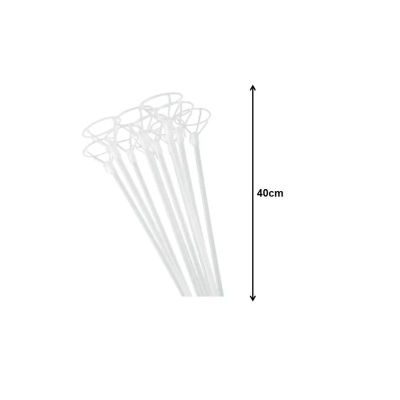 GENERICO - VARILLAS PARA GLOBOS 40 CM 6 PCS