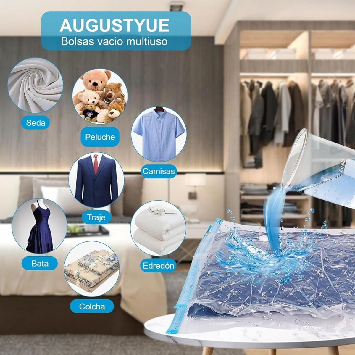 CASA NEW - Pack 12 Bolsas Al Vacio Con Bomba