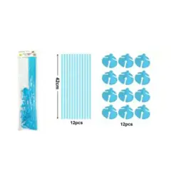 GENERICO - VARILLAS PARA GLOBOS 42 CM 12 PCS