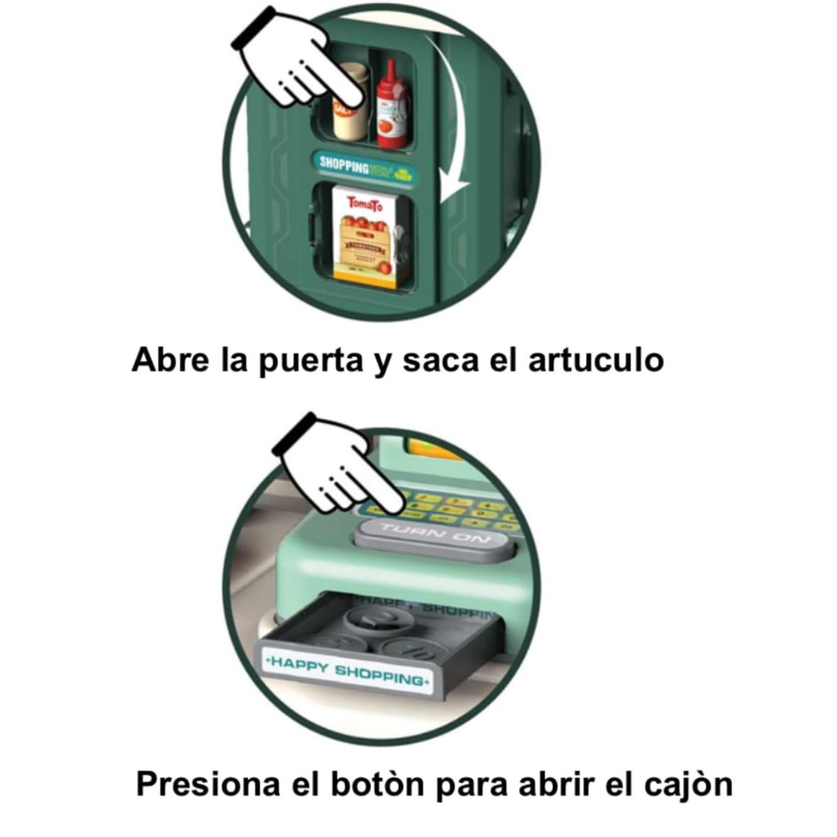 GENERICO - Maleta Juguete 2 en 1: Mesa Supermercado