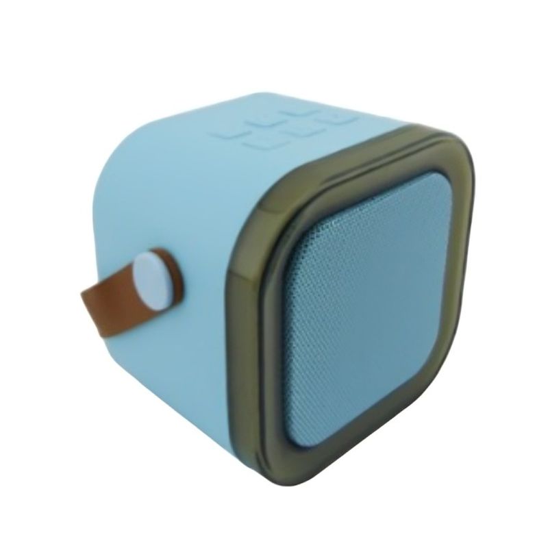 OEM - PARLANTE RECARGABLE PORTABLE MODK12 LUZ LED CELESTE