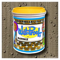 WETPROOF - BARNIZ PARA MADERA IMPERMEABILIZANTE WET PROOF® TAUPÉ 1 GALON