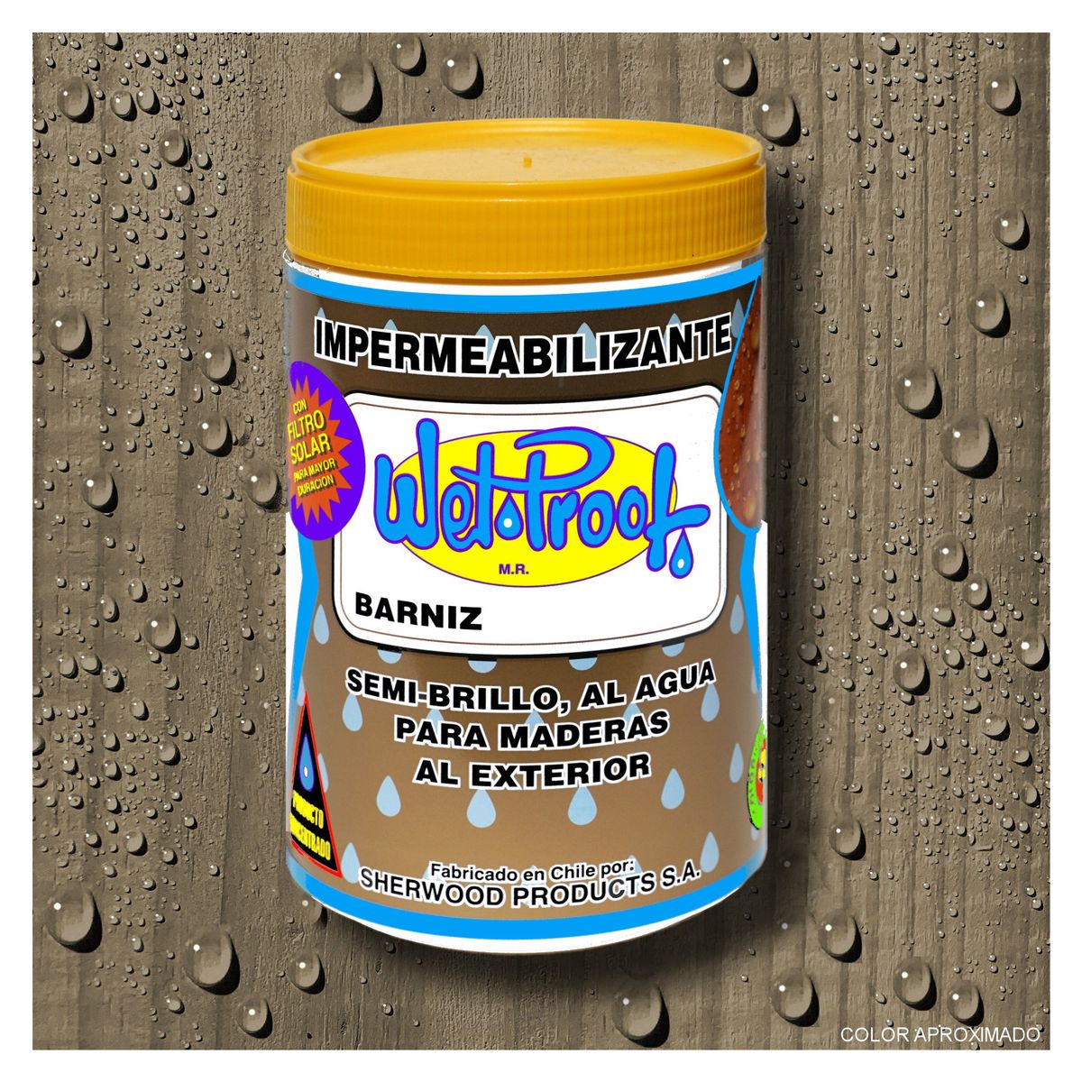 WETPROOF - BARNIZ MADERAS EXTERIOR IMPERMEABILIZANTE WET PROOF® TAUPÉ 1-4 GALON