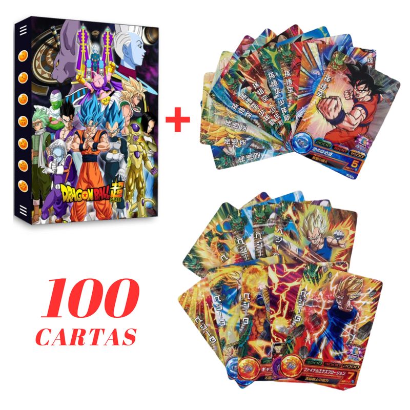 TIOZONEY - 100 Cartas Dragon Ball  + Album dragon Ball