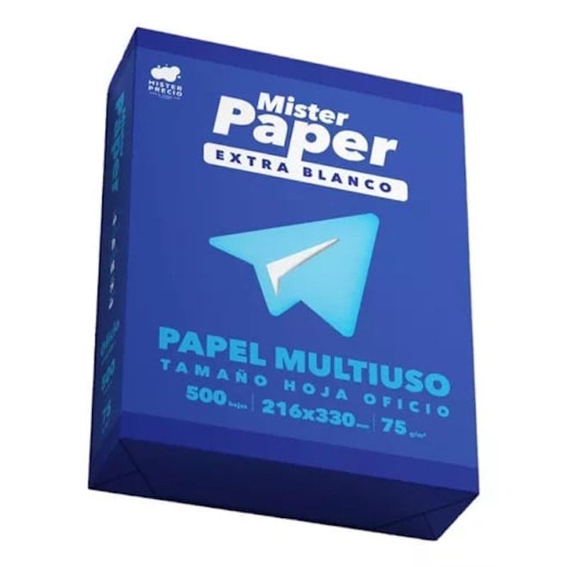 MALIK - PAPEL OFICIO MISTER PAPER 75 GR 500 HOJAS