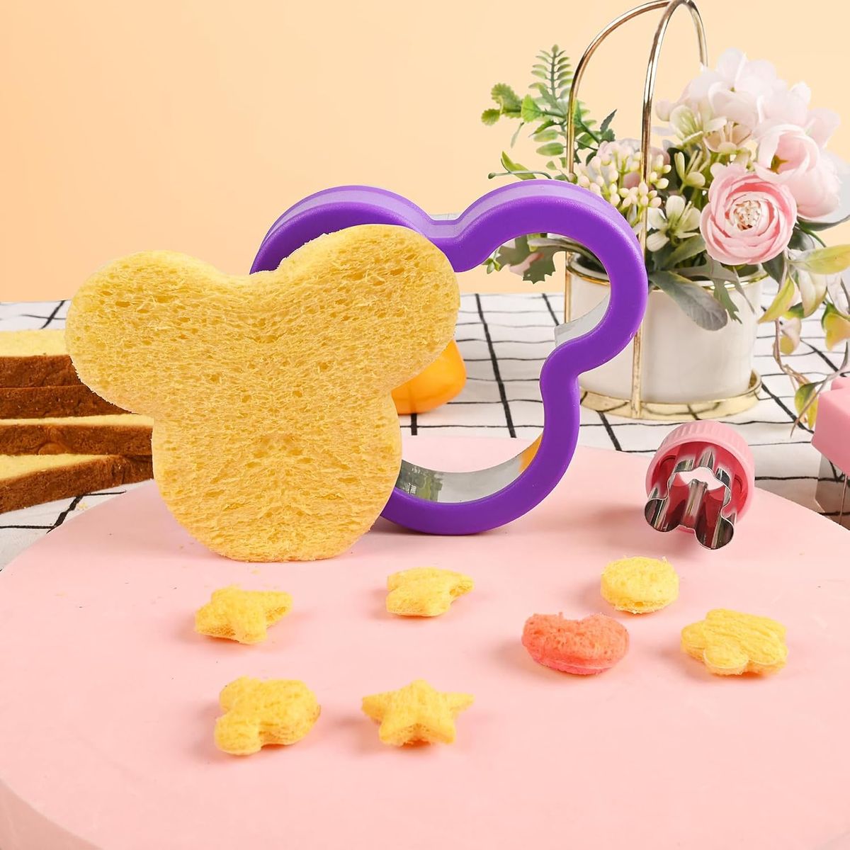 KUANGYE - Kit Cortador De Pan Figuras Moldes Para Comidas De Niños