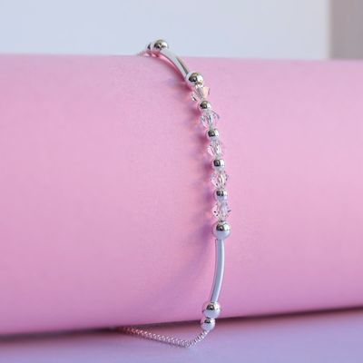 Imagen 2 del producto Pulsera Ajustable de Plata con Cristales Swarovski T