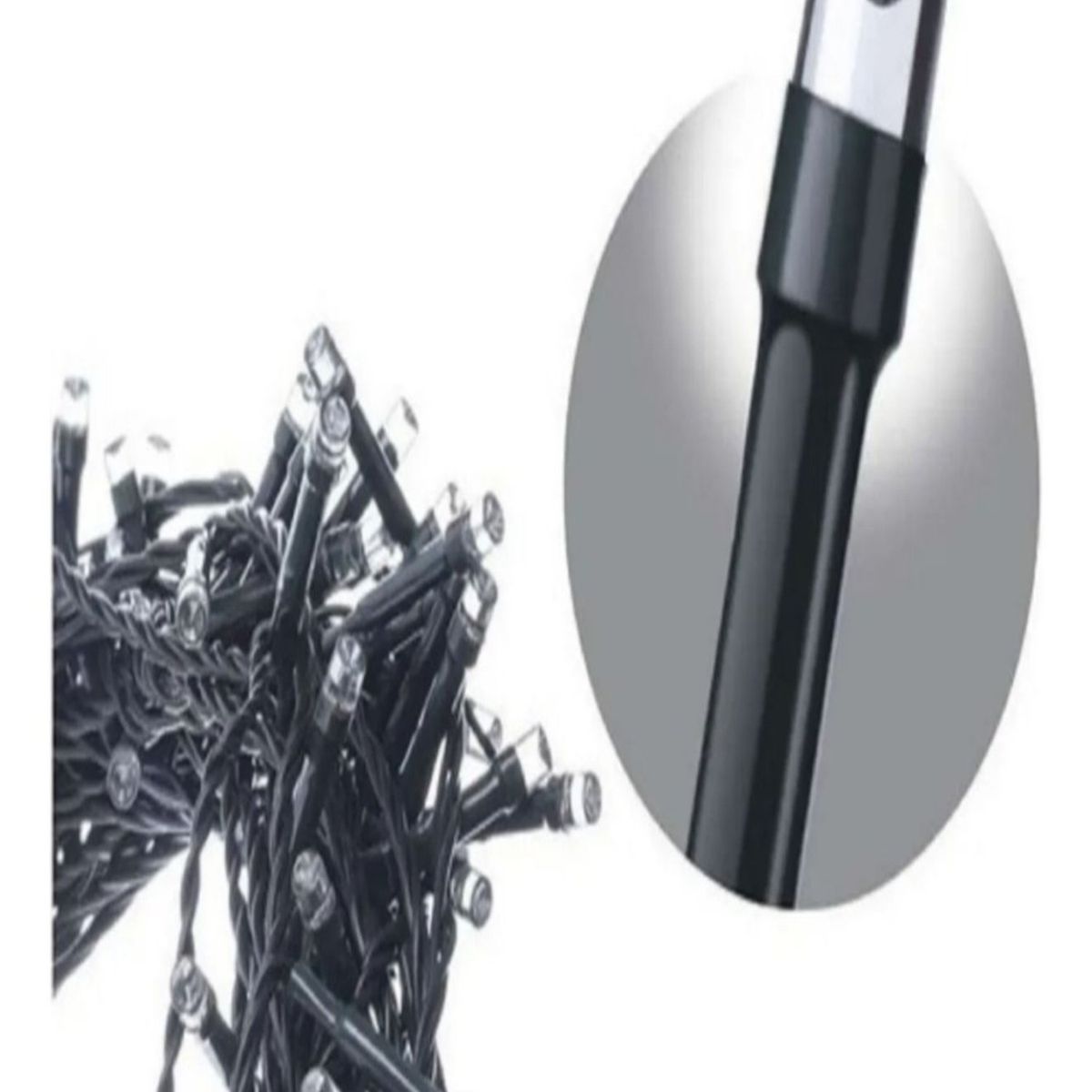 GENERICO - 200 Luces Led Blancas Guirnalda NAVIDAD Lineales 16n5