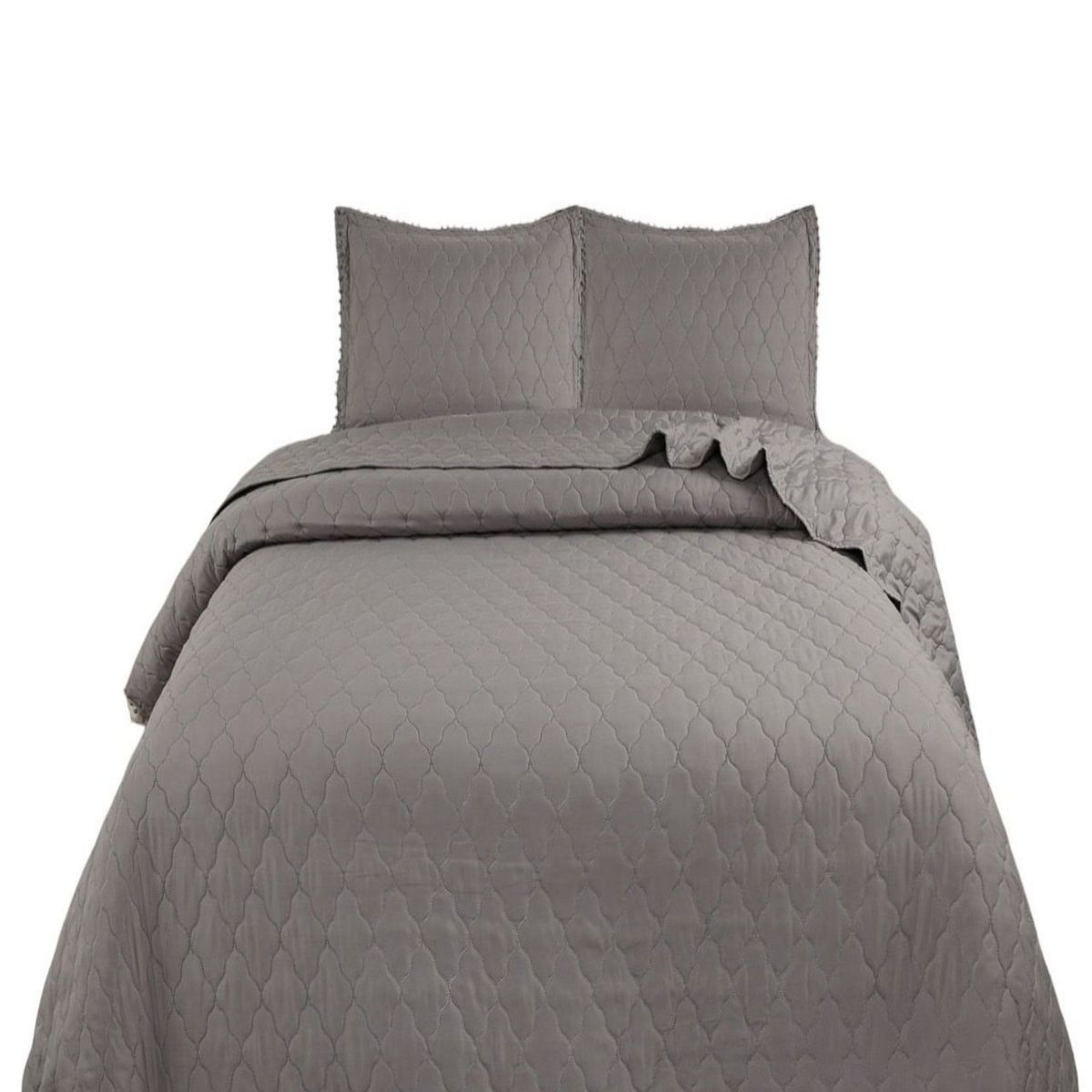 GENERICO - Cubrecamas Quilt Primavera Verano con Pompones B5