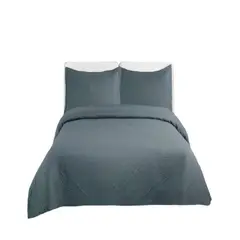 GENERICO - Cubrecama Quilt Unicolor Verano Dos Plazas Ligero E5