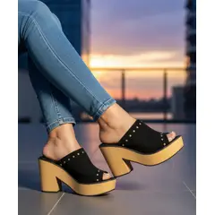 SNOOPY - Sandalias Mujer con Plataforma M396 Horma Pequeña