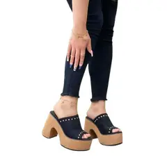 SNOOPY - Sandalias Mujer con Plataforma M396 Horma Pequeña