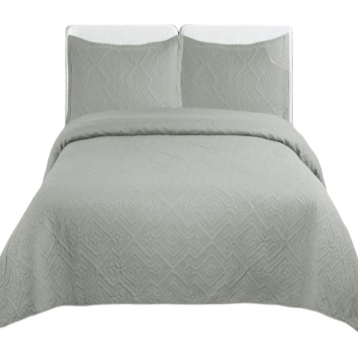 GENERICO - Cubrecama Quilt Unicolor Verano Dos Plazas Ligero E2