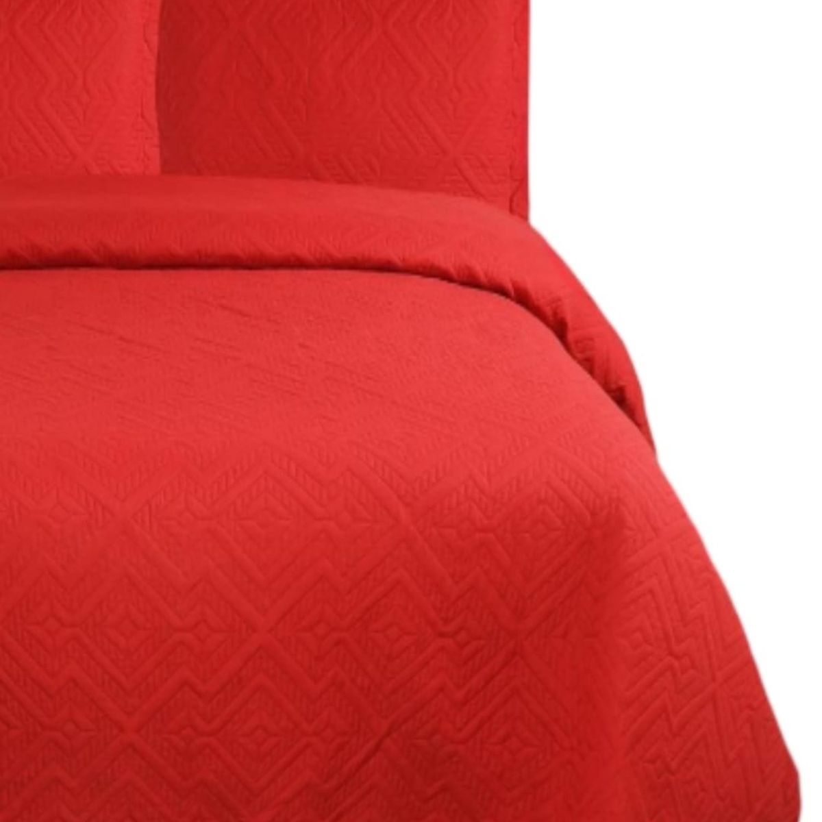 GENERICO - Cubrecama Quilt Verano King Unicolor Ligero E4