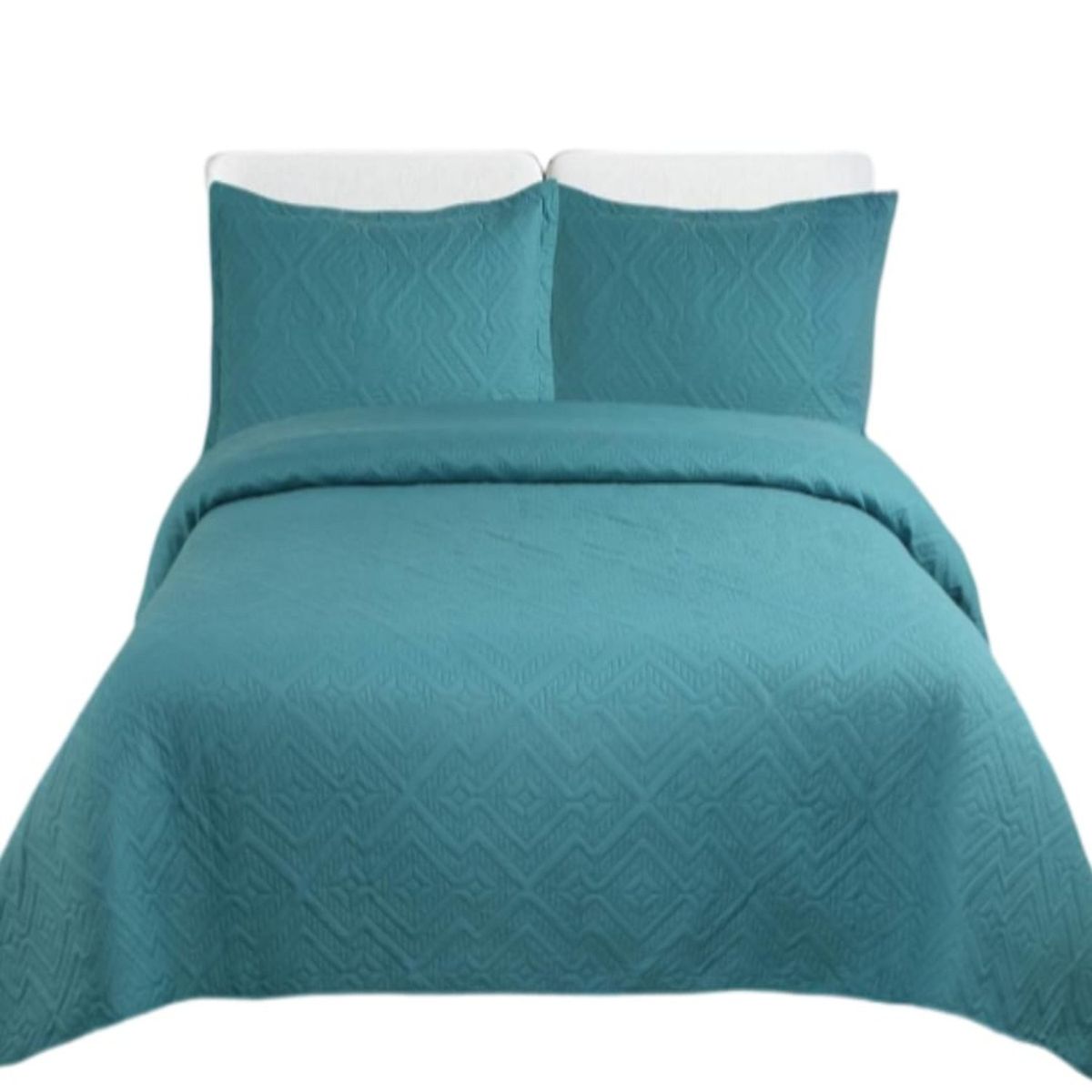 GENERICO - Cubrecama Quilt Verano King Unicolor Ligero E1