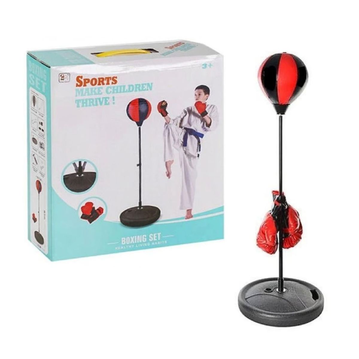 GENERICO - Set Boxing Boxeo Guantes De Box Para Niños