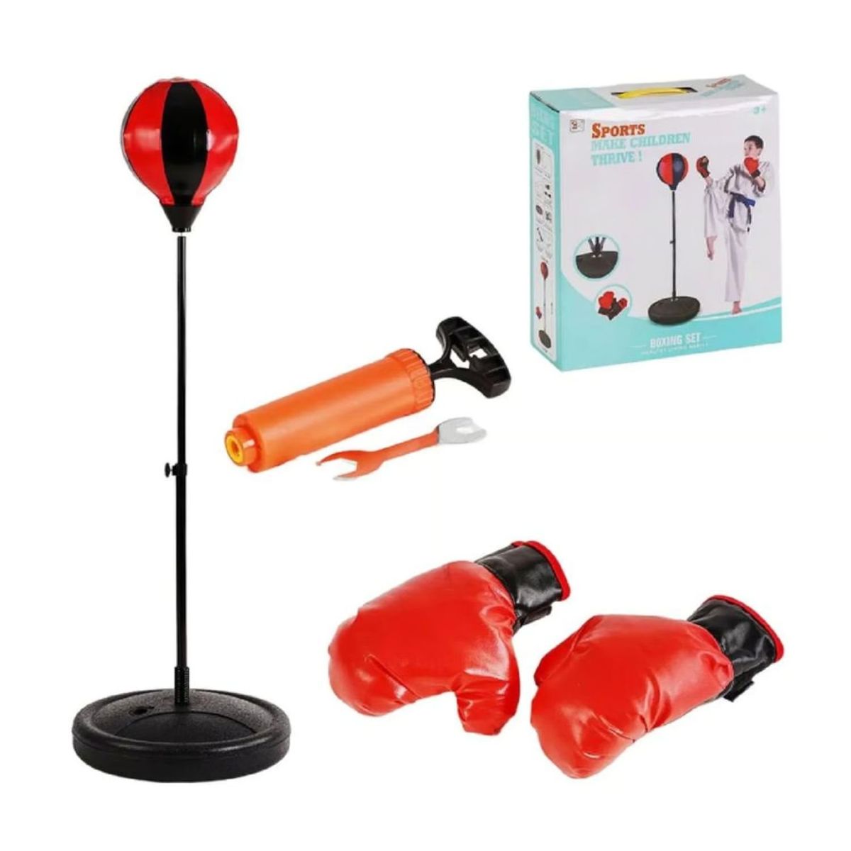 GENERICO - Set Boxing Boxeo Guantes De Box Para Niños