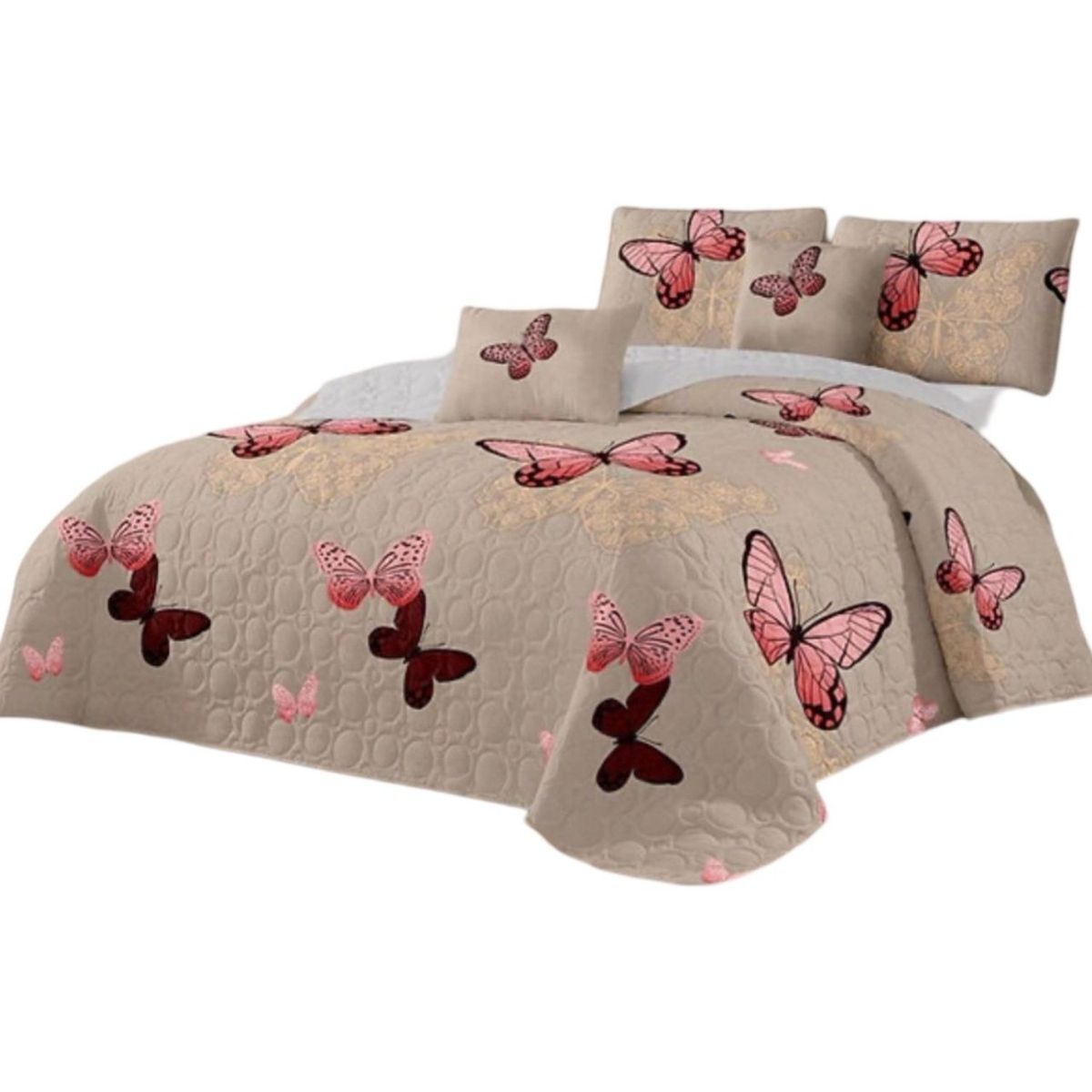 GENERICO - Cubrecama 1P y Media Quilt Verano + Funda Almohada D6