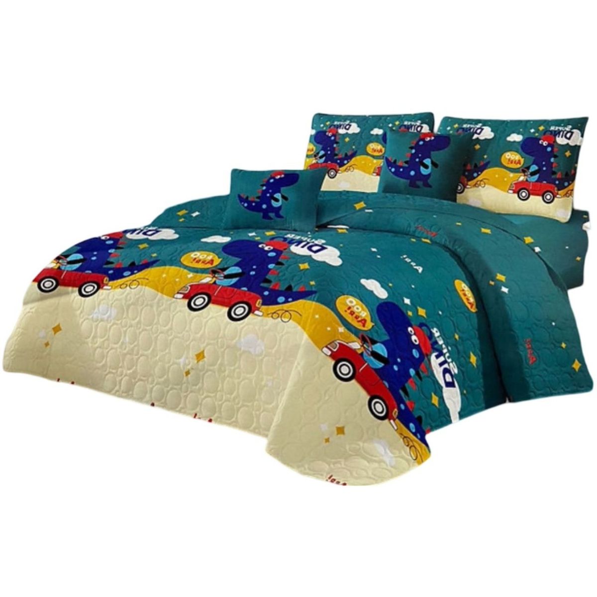 GENERICO - Cubrecama 1P y Media Quilt Verano + Funda Almohada D5