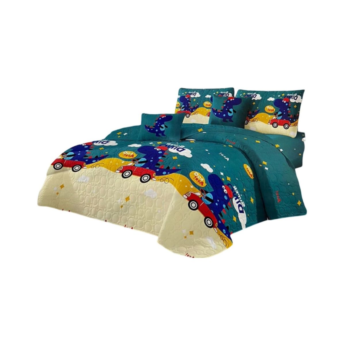 GENERICO - Cubrecama 1P y Media Quilt Verano + Funda Almohada D5