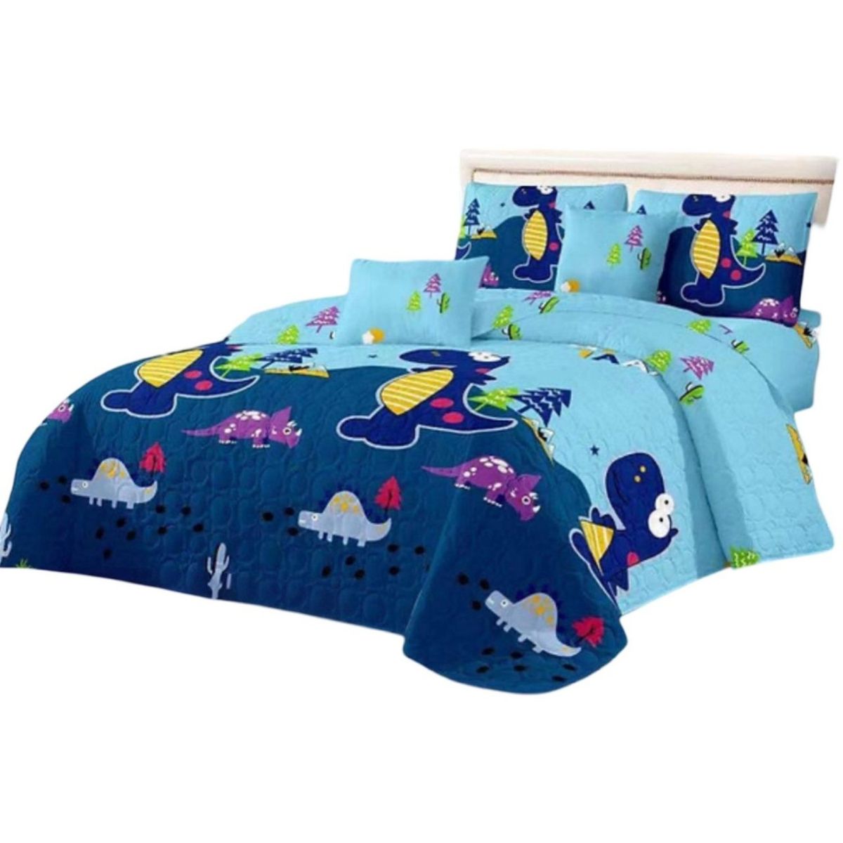 GENERICO - Cubrecama 1P y Media Quilt Verano + Funda Almohada D3