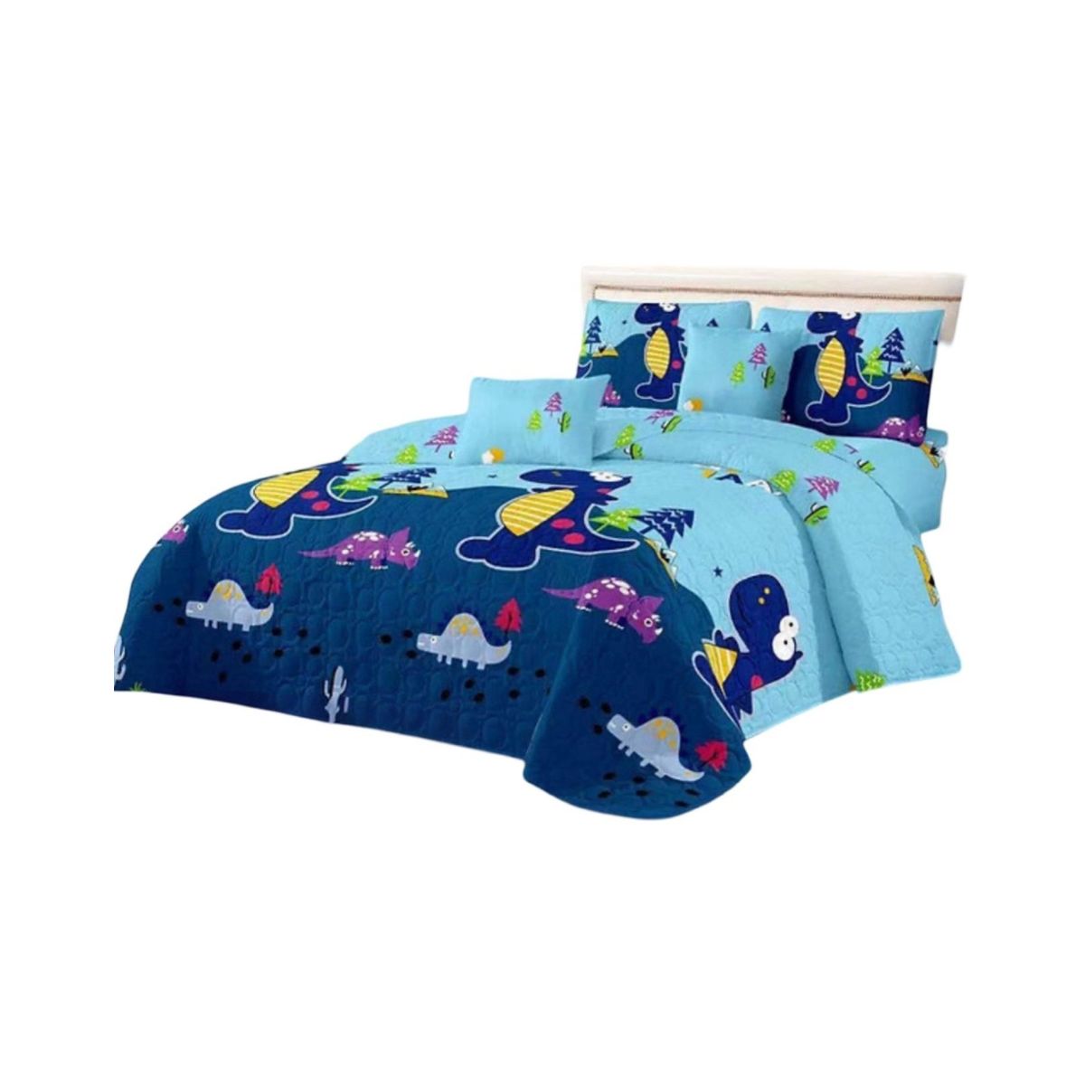 GENERICO - Cubrecama 1P y Media Quilt Verano + Funda Almohada D3