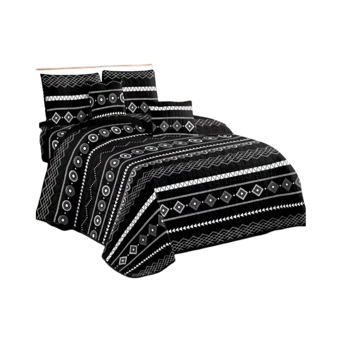 GENERICO - Cubrecama Quilt Verano King + 2 Fundas Almohada DA10