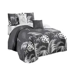 GENERICO - Cubrecama Quilt Verano King + 2 Fundas Almohada DA4